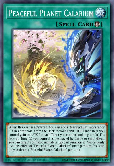 Peaceful Planet Calarium Collector's Rare RA02-EN074 25th Anniversary Rarity Collection II Yugioh card