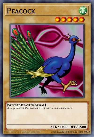 Peacock Common MRL-011 Magic Ruler Yugioh card