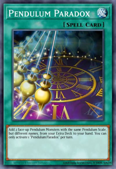 Pendulum Paradox Secret Rare MP18-EN209 2018 Mega-Tin Mega Pack Yugioh card