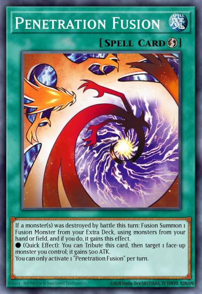 Penetration Fusion New BLGG-EN040 Battles of Legend: Glorious Gallery Yugioh card