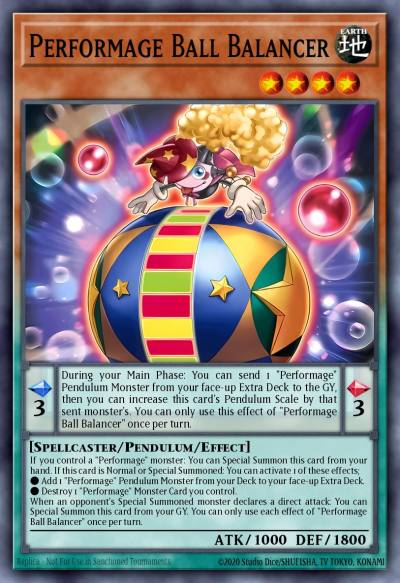 Performage Ball Balancer Common ROTA-EN010 Rage of the Abyss Yugioh card