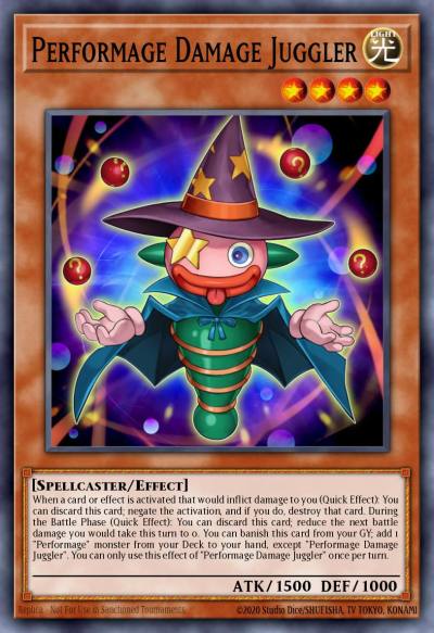 Performage Damage Juggler Ultra Rare BLRR-EN059 Battles of Legend Relentless Revenge Yugioh card