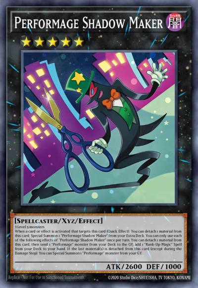 Performage Shadow Maker Super Rare MZTM-EN054 Maze of the Master Yugioh card