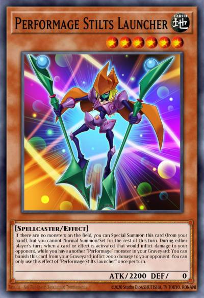 Performage Stilts Launcher Common MP16-EN063 2016 Mega-Tin Mega Pack Yugioh card