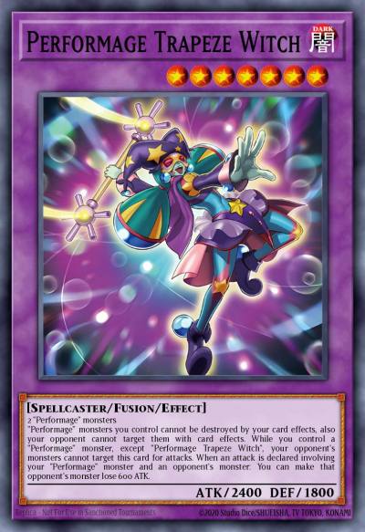Performage Trapeze Witch Super Rare MZTM-EN053 Maze of the Master Yugioh card