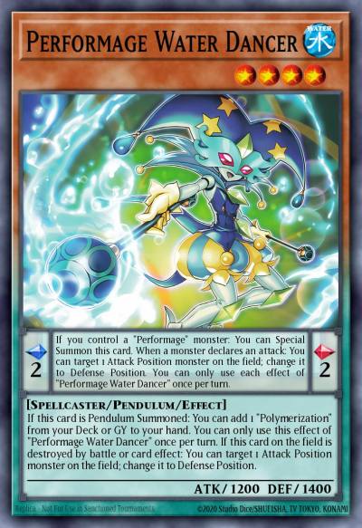 Performage Water Dancer New MZTM-EN050 Maze of the Master Yugioh card