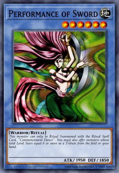 Performance of Sword Common MRL-067 Magic Ruler Yugioh card