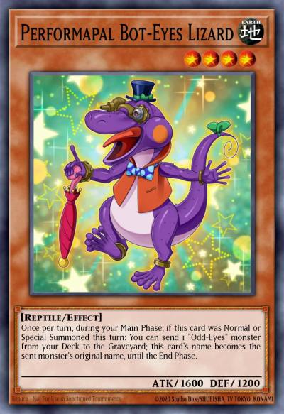 Performapal Bot-Eyes Lizard Common MP17-EN058 2017 Mega-Tin Mega Pack Yugioh card