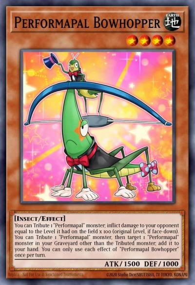 Performapal Bowhopper Common MP16-EN003 2016 Mega-Tin Mega Pack Yugioh card