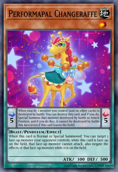 Performapal Changeraffe Common MP17-EN130 2017 Mega-Tin Mega Pack Yugioh card