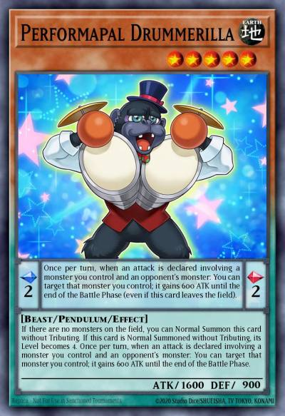 Performapal Drummerilla Common MP16-EN052 2016 Mega-Tin Mega Pack Yugioh card