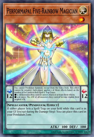 Performapal Five-Rainbow Magician Ultra Rare BLLR-EN005 Battles of Legend Lights Revenge Yugioh card