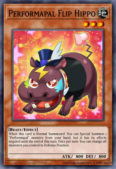 Performapal Flip Hippo Common MP17-EN128 2017 Mega-Tin Mega Pack Yugioh card