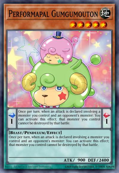 Performapal Gumgumouton Rare TDIL-EN005 The Dark Illusion Yugioh card