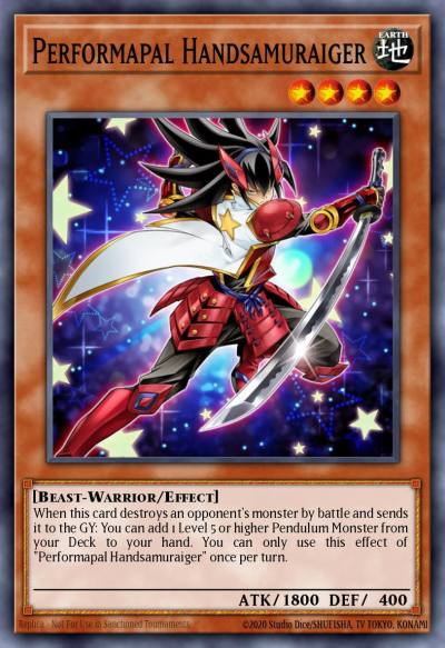 Performapal Handsamuraiger Common MP19-EN145 2019 Gold Sarcophagus Tin Mega Pack Yugioh card