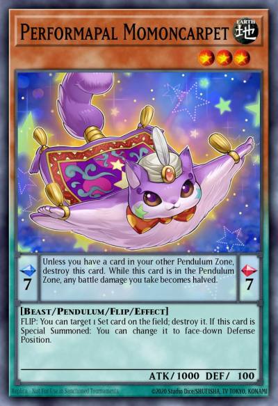 Performapal Momoncarpet Super Rare YS16-EN004 Starter Deck Yuya Yugioh card