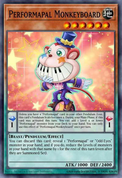 Performapal Monkeyboard Common BOSH-EN003 Breakers of Shadow Yugioh card