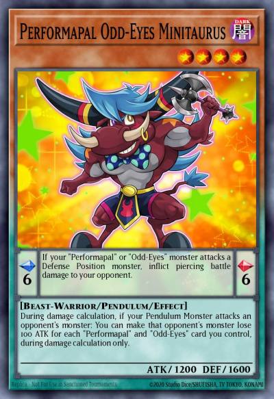 Performapal Odd-Eyes Minitaurus Ultra Rare BLLR-EN002 Battles of Legend Lights Revenge Yugioh card