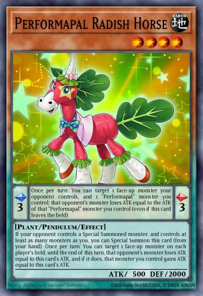 Performapal Radish Horse Common MP17-EN063 2017 Mega-Tin Mega Pack Yugioh card