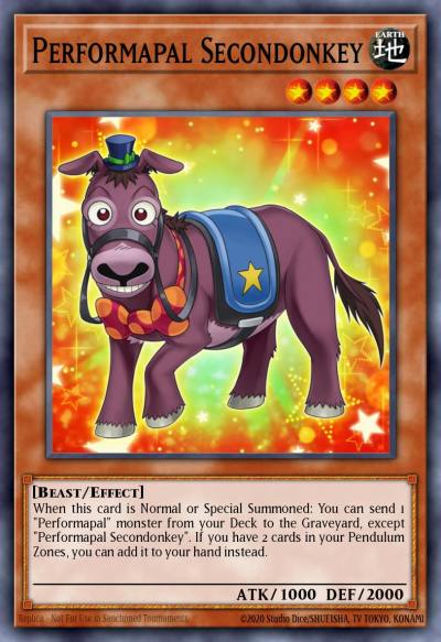 Performapal Secondonkey Rare MP16-EN105 2016 Mega-Tin Mega Pack Yugioh card