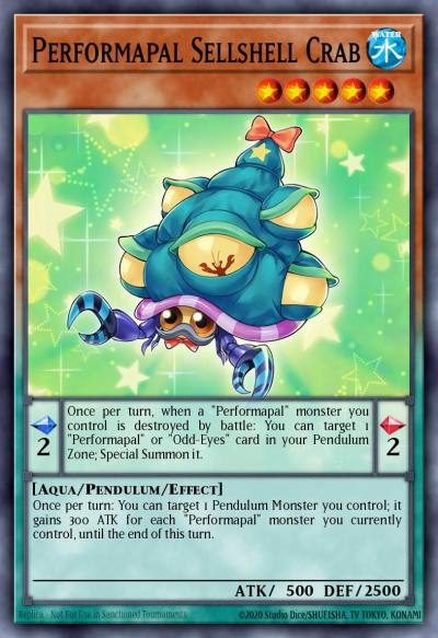 Performapal Sellshell Crab Common MP17-EN002 2017 Mega-Tin Mega Pack Yugioh card