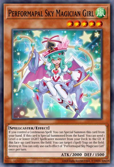 Performapal Sky Magician Girl Super Rare SUDA-EN099 Supreme Darkness Yugioh card