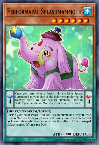 Performapal Splashmammoth Rare MP16-EN106 2016 Mega-Tin Mega Pack Yugioh card