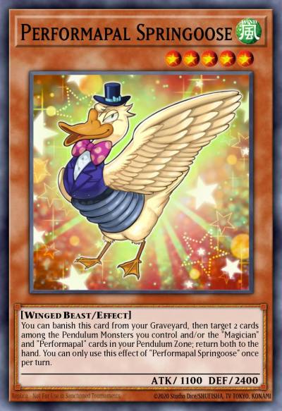 Performapal Springoose Common MP16-EN005 2016 Mega-Tin Mega Pack Yugioh card