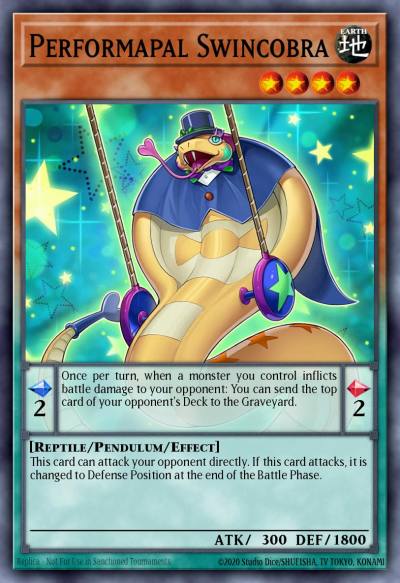 Performapal Swincobra Common YS16-EN003 Starter Deck Yuya Yugioh card