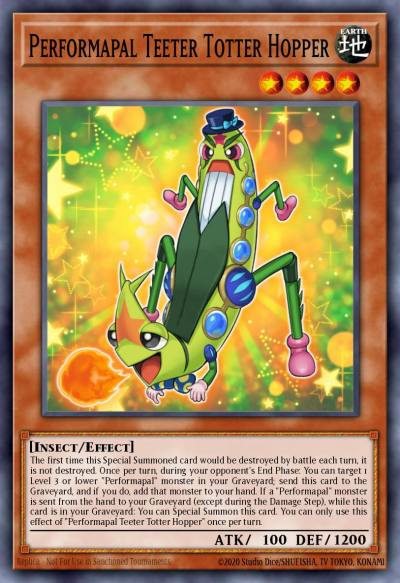 Performapal Teeter Totter Hopper Common YS16-EN007 Starter Deck Yuya Yugioh card