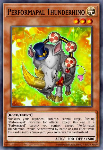Performapal Thunderhino Common MP16-EN045 2016 Mega-Tin Mega Pack Yugioh card