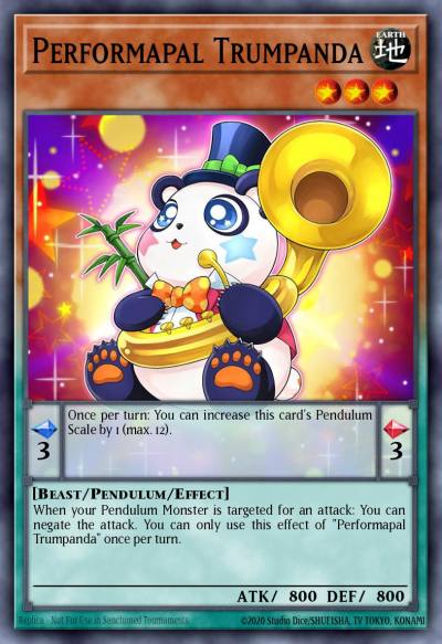 Performapal Trumpanda Common COTD-EN095 Code of the Duelist Yugioh card