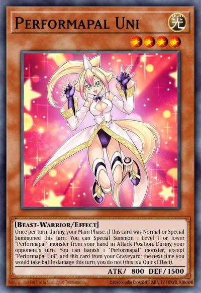 Performapal Uni Common DLCS-EN098 Dragons of Legend The Complete Series Yugioh card