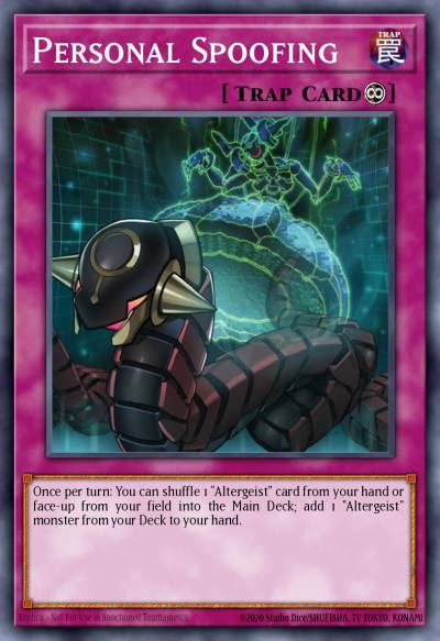 Personal Spoofing Rare MP18-EN152 2018 Mega-Tin Mega Pack Yugioh card