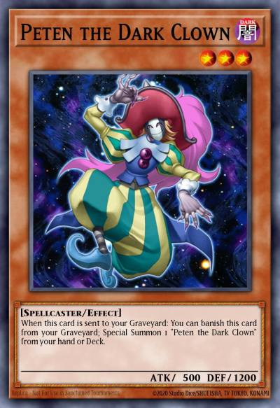 Peten the Dark Clown Rare DPKB-EN019 Duelist Pack Kaiba Yugioh card