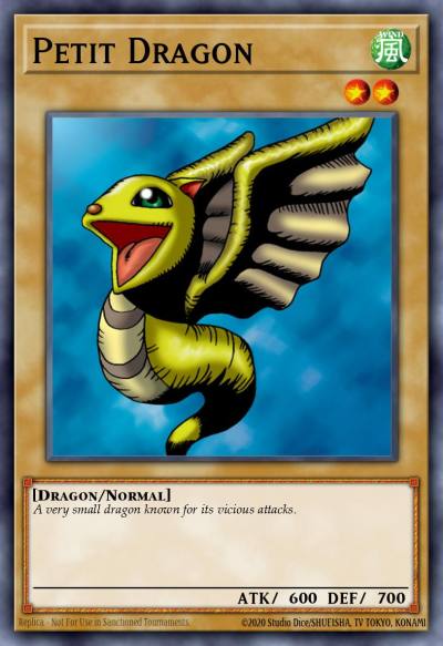 Petit Dragon Common LOB-024 Legend of Blue Eyes White Dragon Yugioh card