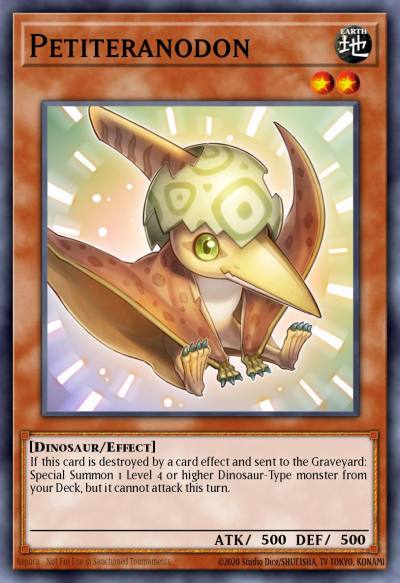 Petiteranodon Ultra Rare SR04-EN000 Dinosmashers Fury Structure Deck Yugioh card