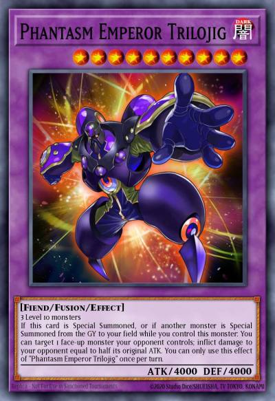 Phantasm Emperor Trilojig Ultra Rare DUOV-EN039 Duel Overload Yugioh card