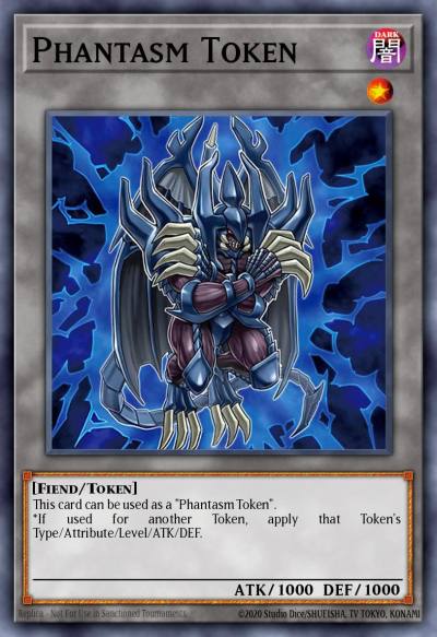 Phantasm Token Common SDSA-EN048 Structure Deck Sacred Beasts Yugioh card