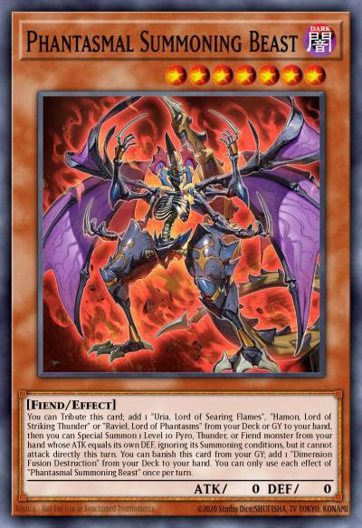 Phantasmal Summoning Beast Ultra Rare MP25-EN156 2025 Mega-Pack Tin Yugioh card