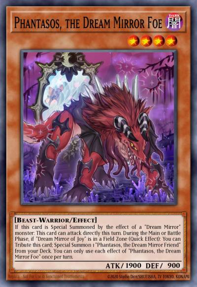 Phantasos the Dream Mirror Foe Super Rare CHIM-EN086 Chaos Impact Yugioh card