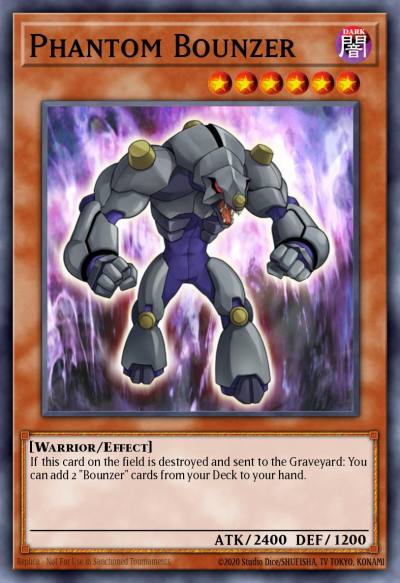Phantom Bounzer Common GAOV-EN011 Galactic Overlord Yugioh card