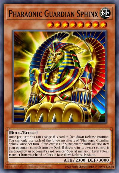 Pharaonic Guardian Sphinx Ultra Rare MP22-EN070 2022 Tin of the Pharaohs Gods Yugioh card