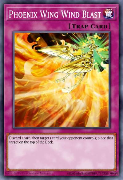 Phoenix Wing Wind Blast Super Rare CP06-EN004 Champion Pack Game Six Yugioh card