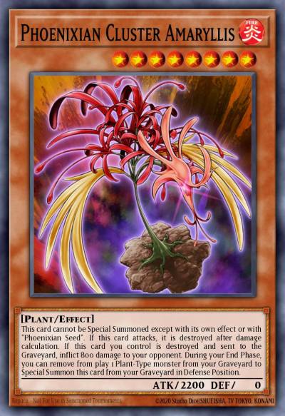 Phoenixian Cluster Amaryllis Platinum Secret Rare RA04-EN136 Quarter Century Stampede Yugioh card