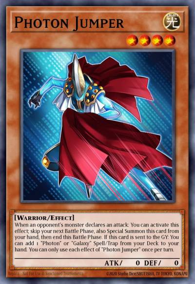 Photon Jumper Secret Rare BLMR-EN043 Battles of Legend Monstrous Revenge Yugioh card