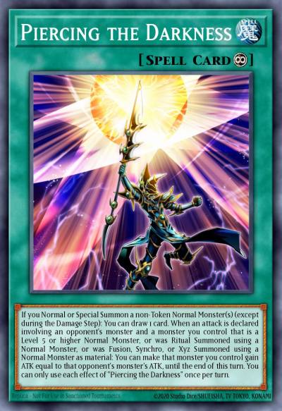 Piercing the Darkness Ultra Rare MP21-EN257 2021 Tin of Ancient Battles Yugioh card