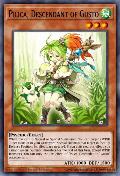 Pilica Descendant of Gusto Super Rare PRIO-EN029 Primal Origin Yugioh card