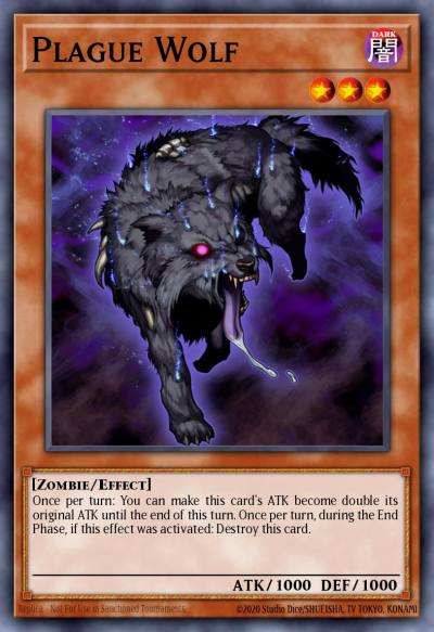 Plague Wolf Secret Rare FOTB-EN065 Force of the Breaker Yugioh card