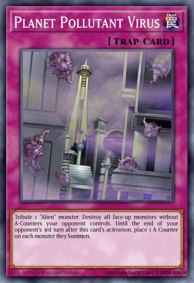 Planet Pollutant Virus Rare CRMS-EN080 Crimson Crisis Yugioh card